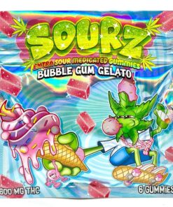 Sourz 600mg Gummies - Bubble Gum Gelato