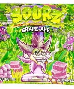 Sourz 600mg Gummies – Grape Ape Flavor