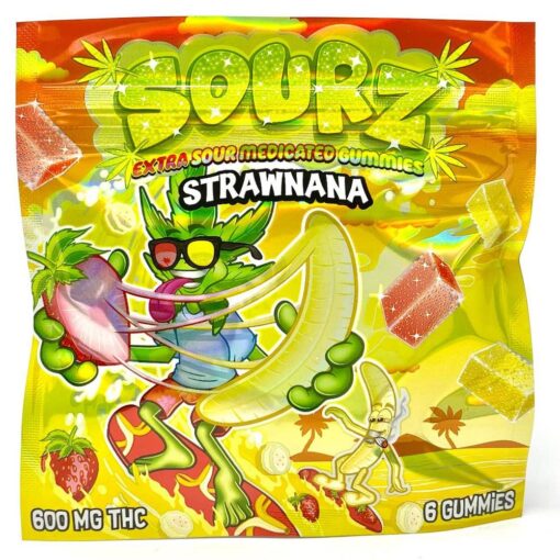 Sourz 600mg gummies – Strawnana Flavor